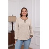 image:imageXIEERDUO Sweater for Women Winter Clothing Long Sleeve Shirts Fall FashionZapricot