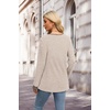 image:imageXIEERDUO Sweater for Women Winter Clothing Long Sleeve Shirts Fall FashionZapricot