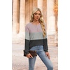 image:imageXIEERDUO Sweater for Women Winter Clothing Long Sleeve Shirts Fall FashionZpink Grey