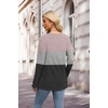 image:imageXIEERDUO Sweater for Women Winter Clothing Long Sleeve Shirts Fall FashionZpink Grey