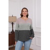 image:imageXIEERDUO Sweater for Women Winter Clothing Long Sleeve Shirts Fall FashionZpink Grey