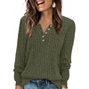 image:imageXIEERDUO Sweater for Women Winter Clothing Long Sleeve Shirts Fall FashionArmygreen