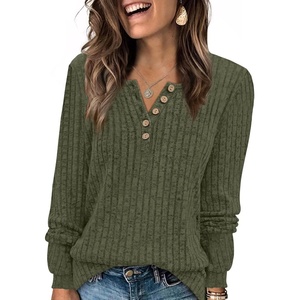 image:imageXIEERDUO Sweater for Women Winter Clothing Long Sleeve Shirts Fall FashionArmygreen