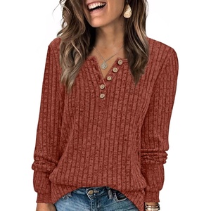 image:imageXIEERDUO Sweater for Women Winter Clothing Long Sleeve Shirts Fall FashionCaramel