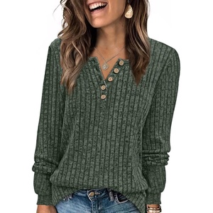 image:imageXIEERDUO Sweater for Women Winter Clothing Long Sleeve Shirts Fall FashionGreen