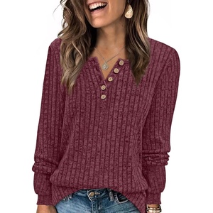 image:imageXIEERDUO Sweater for Women Winter Clothing Long Sleeve Shirts Fall FashionMaroon