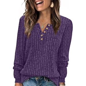 image:imageXIEERDUO Sweater for Women Winter Clothing Long Sleeve Shirts Fall FashionPurple