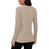 image:imageXIEERDUO Womens Sweaters Button Long Sleeve Shirts Fall Winter OutfitsApricot