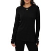 image:imageXIEERDUO Womens Sweaters Button Long Sleeve Shirts Fall Winter OutfitsBlack