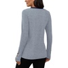 image:imageXIEERDUO Womens Sweaters Button Long Sleeve Shirts Fall Winter OutfitsLight Blue