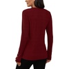 image:imageXIEERDUO Womens Sweaters Button Long Sleeve Shirts Fall Winter OutfitsRed Wine