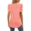 image:imageWomens V Neck T Shirts Short Sleeve Summer Tops for Women Trendy Tee XS