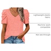 image:imageWomens V Neck T Shirts Short Sleeve Summer Tops for Women Trendy Tee XS