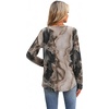 image:imageXIEERDUO Boho Tops for Women Blouses Dressy Casual V Neck Long Sleeve Shirts Fall Outfits Trendy Vacation ClothesZ Tie Dye