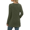 image:imageXIEERDUO Long Sleeve Shirts for Women Crewneck Tunic Tops Loose Fit Dressy Womens Sweaters with Pockets Fall Fashion 2026Olive Army Green