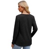 image:imageXIEERDUO Long Sleeve Shirts for Women Tunic Tops Casual Fall Tops Lightweight Sweaters 2025Black
