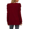 image:imageXIEERDUO Womens Crewneck Sweatshirt Fall Long Sleeve Tunic Tops Red Blouse Plus Size XXL