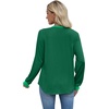 image:imageXIEERDUO Womens Long Sleeve Tops Color Block Casual Crewneck Tops Tshirt Basic Tee Fall Fashion Clothes Trendy OutfitsGreen