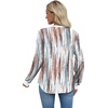 image:imageXIEERDUO Womens Long Sleeve Tops Color Block Casual Crewneck Tops Tshirt Basic Tee Fall Fashion Clothes Trendy OutfitsPatternedbrown Printed
