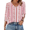 F-red Floral Stripe
