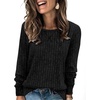 image:imageXIEERDUO Long Sleeve Shirts for Women Tunic Tops Casual Fall Tops Lightweight Sweaters 2025Black