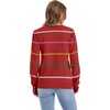 image:imageWomens Sweaters Fall Fashion 2025 Long Sleeve Button Cuff Soft Knit Pullover Trendy Tops Dressy Casual BlousesRed Stripes