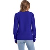 image:imageWomens Sweaters Fall Fashion 2026 Long Sleeve Button Cuff Soft Knit Pullover Trendy Tops Dressy Casual BlousesBlue