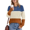image:imageWomens Sweaters Fall Fashion 2026 Long Sleeve Button Cuff Soft Knit Pullover Trendy Tops Dressy Casual BlousesBlue Apricot Orange