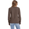 image:imageWomens Sweaters Fall Fashion 2026 Long Sleeve Button Cuff Soft Knit Pullover Trendy Tops Dressy Casual BlousesBrown