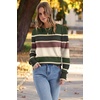 image:imageWomens Sweaters Fall Fashion 2026 Long Sleeve Button Cuff Soft Knit Pullover Trendy Tops Dressy Casual BlousesColored Stripes 3
