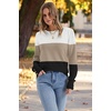 image:imageWomens Sweaters Fall Fashion 2026 Long Sleeve Button Cuff Soft Knit Pullover Trendy Tops Dressy Casual BlousesWhite Brown Black