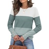 image:imageWomens Sweaters Fall Fashion 2026 Long Sleeve Button Cuff Soft Knit Pullover Trendy Tops Dressy Casual BlousesWhite Green Blue