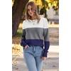 image:imageWomens Sweaters Fall Fashion 2026 Long Sleeve Button Cuff Soft Knit Pullover Trendy Tops Dressy Casual BlousesWhite Grey Blue