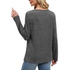 image:imageXIEERDUO Tunic Sweaters for Women Long Sleeve Shirts Crew Neck Tops with Buttons Fall Fashion Outfits Winter ClothingCharcoal Gray
