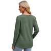 image:imageXIEERDUO Long Sleeve Shirts for Women Tunic Tops Casual Fall Tops Lightweight Sweaters 2025Green
