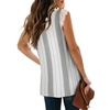 image:imageXIEERDUO Womens V Neck Lace Tank Tops Summer Casual Sleeveless Shirts Tops Side SplitAcstripe