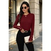 image:imageXieerduo Winter Clothes for Women Red Christmas Sweaters Long Sleeve Tops M